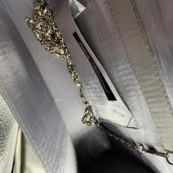 Lulu Townsend Silver Gray Clutch‎ - Picture 4 of 4